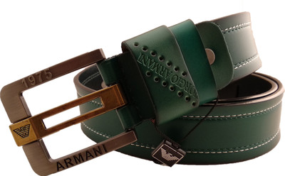 

SGE Men Casual, Party, Formal, Evening Green Genuine Leather Belt