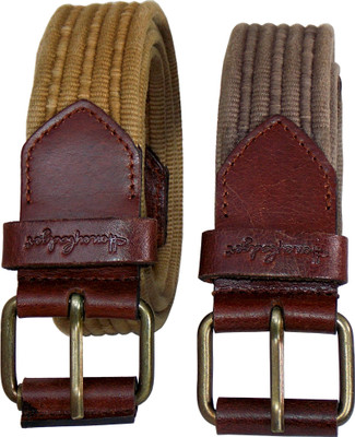 

Honey Badger Men & Women Casual Khaki, Grey Canvas Belt