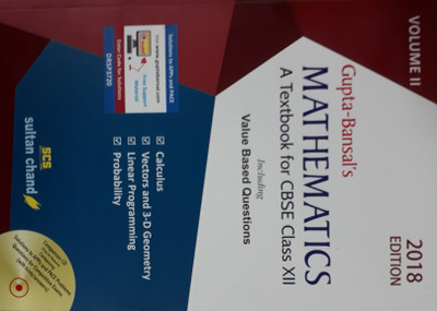 MATHEMATICS A TEXTBOOK FOR CBSE CLASS XII (VOLUME II)(English, Paperback, GUPTA BANSAL)