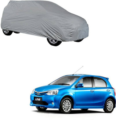 Shivonic Car Cover For Toyota Etios Liva (Without Mirror Pockets)(Silver, For 2017, 2015, 2013 Models)