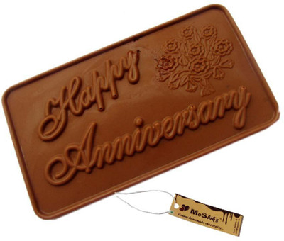 

Moshiks HAPPY ANNIVERSARY 200 GM MILK CHOCOLATE BAR Bars(0.2 kg)