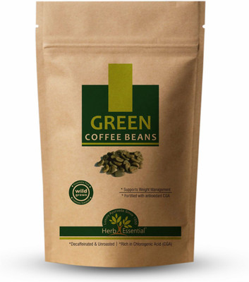 

Herb Essential Green Coffee Beans Unroasted Decaffeinated Arabica Roast & Ground Coffee 100 g