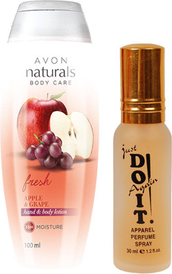 

Avon Anew Naturals Apple & Grape hand & Body lotion (100 ml) with one do it perfume 30 ml(Set of 2)