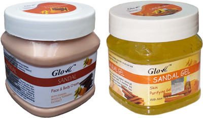 

Glow Right SANDAL CREAM With SANDAL GEL(Set of 2)