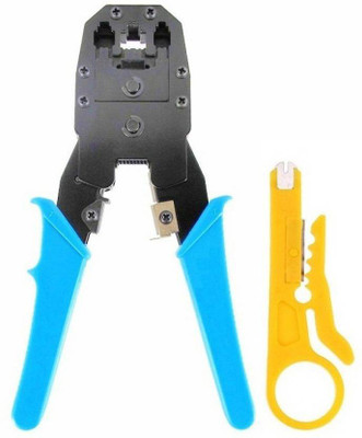 

ProDot cc5 High Quality Multifunction 3 in 1 Modular Crimping Tool Cable Wire Cutter Stripper Plier for Cat5 Cat5e RJ45 RJ1 Telephone Electric Wire Ethernet Network LAN ADSL Manual Crimper Manual Crimper
