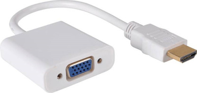

GIP TIP gt-1 HDMI Male to VGA Female Video Converter HDMI Cable(Compatible with Mobile, Laptop, Tablet, Mp3, Gaming Device, White)