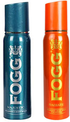 

Fogg MAJESTIC DEODORANT 120 ML+RADIATE DEODORANT 120 ML Deodorant Spray - For Men & Women(120 ml, Pack of 2)