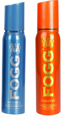 

Fogg IMPERIAL DEODORANT 120 ML+RADIATE DEODORANT 120 ML Deodorant Spray - For Men & Women(120 ml, Pack of 2)