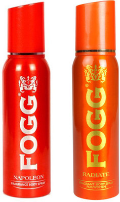 

Fogg NAPOLEON DEODORANT 120 ML+RADIATE DEODORANT 120 ML Deodorant Spray - For Men & Women(120 ml, Pack of 2)