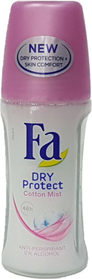 

Fa Dry Protect Cotton Mist Deodorant Roll-on - For Men & Women(50 ml)