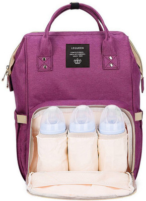 

Robustrion Stylish Waterproof Multifunctional Diaper Bag for Mothers Travel Nappy Tote Backpack Large Size(Purple)