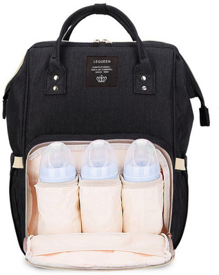 

Robustrion Stylish Waterproof Multifunctional Diaper Bag for Mothers Travel Nappy Tote Backpack Large Size(Black)