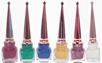 

MAYSI Ariya Pack 6 Pieces Glitter Women Shiny Long Lasting Eye Liner Waterproof Makeup Eyeliner Liquid Beauty 60 ml(Gold, Blue, Purle, Green, Pink, White)