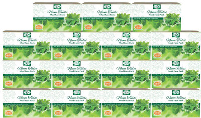 

KHADI MEGHDOOT AYURVEDIC NEEM TULSI FACE PACK 25 GM. PACK OF 15(375 g)
