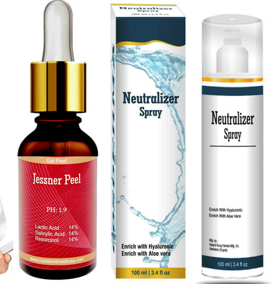 

Cosderma Jessner Peel Salicylic Acid 14% Lactic Acid 15% Resorcinol 14% For Acne Anti-ageing Scars Melasma Pigmentation Removal(130 ml)