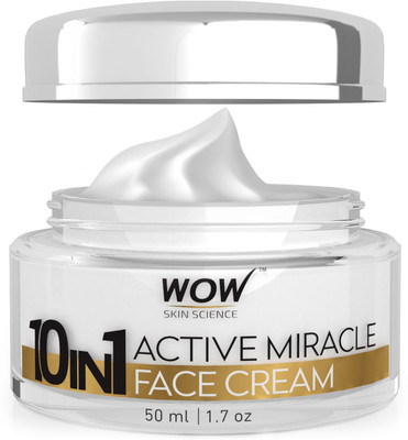 

WOW Skin Science 10 in 1 Active Miracle Face Cream with SPF 15 PA++ and Infused Shea & Cocoa Butter ,Hydrolysed Collagen,Vitamin E, C & B5(50 ml)