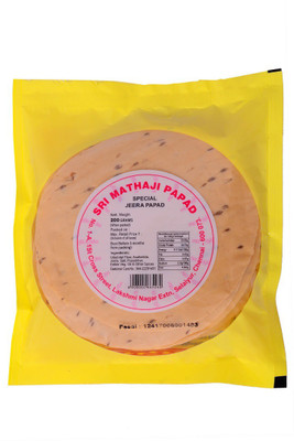 

Sri Mathaji Papad masala papad & jeera papad Masala Papad 400 g(Pack of 2)