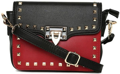 

Elle Sling Bag(Black, Maroon)