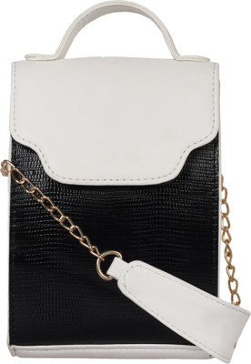 

BERYPECKERS Sling Bag(Black, White)