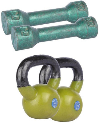 

Royal 1 Kg 2 Pc Casting Dumbell with 4 Kg 2 Pc Kettle Bell Gym & Fitness Kit