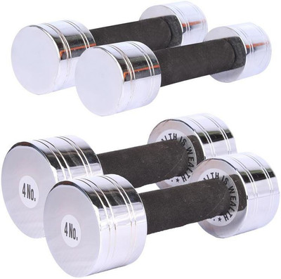 

Royal 2 Kg 2 Pc Chrome Dumbell with 4 Kg 2 Pc Chrome Dumbell Gym & Fitness Kit