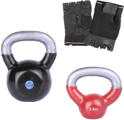 

Royal 2 Kg 1 Pc Kettle Bell with 10 Kg 1 Pc Kettle Bell Hand Gloves Gym & Fitness Kit