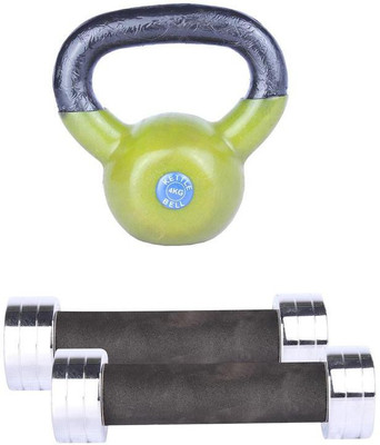 

Royal 1 Kg 2 Pc Chrome Dumbell with 4 Kg 1 Pc Kettle Bell Gym & Fitness Kit