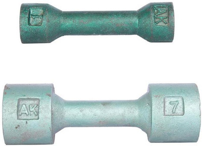 

Royal 1 Kg 1 Pc Casting Dumbell with 7 Kg 1 Pc Casting Dumbell Fixed Weight Dumbbell(8 Kg), Colored