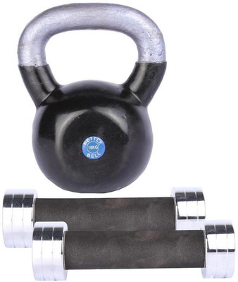 

Royal 1 Kg 2 Pc Chrome Dumbell with 10 Kg 1 Pc Kettle Bell Gym & Fitness Kit