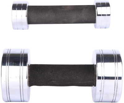 

Royal 1 Kg 1 Pc Chrome Dumbell with 6 Kg 1 Pc Chrome Dumbell Fixed Weight Dumbbell(7 Kg), Colored