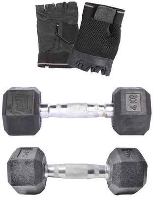 

Royal 2.5Kg 1Pc HexaGonal Dumbell with 4Kg 1Pc HexaGonal Dumbell Hand Gloves Gym & Fitness Kit