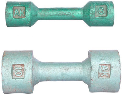 

Royal 3 Kg 1 Pc Casting Dumbell with 10 Kg 1 Pc Casting Dumbell Fixed Weight Dumbbell(13 Kg), Colored