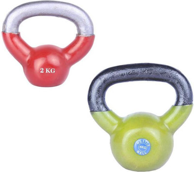 Royal 2 Kg 1 Pc Kettle Bell with 4 Kg 1 Pc Kettle Bell Home Gym Combo(0 - 20 kg)