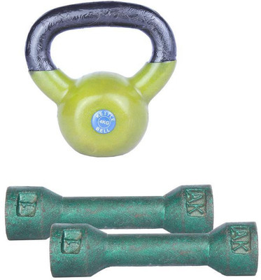 

Royal 1 Kg 2 Pc Casting Dumbell with 4 Kg 1 Pc Kettle Bell Home Gym Combo(0 - 20 kg)