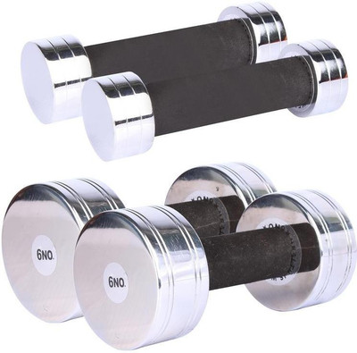 

Royal 1 Kg 2 Pc Chrome Dumbell with 6 Kg 2 Pc Chrome Dumbell Gym & Fitness Kit