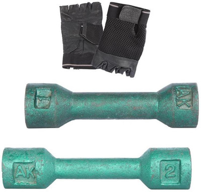 

Royal 1 Kg 1 Pc Casting Dumbell with 2 Kg 1 Pc Casting Dumbell Hand Gloves Gym & Fitness Kit