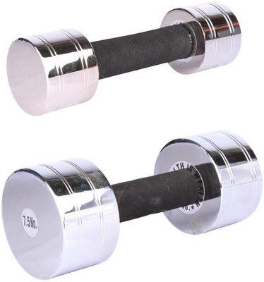 

Royal 2.5 Kg 1 Pc Chrome Dumbell with 7.5 Kg 1 Pc Chrome Dumbell Fixed Weight Dumbbell(10 Kg), Colored