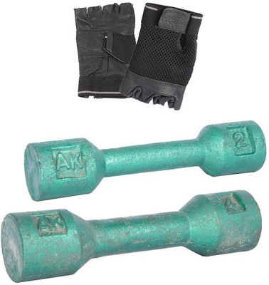

Royal 2 Kg 1 Pc Casting Dumbell with 4 Kg 1 Pc Casting Dumbell Hand Gloves Gym & Fitness Kit