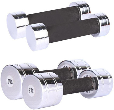 

Royal 1 Kg 2 Pc Chrome Dumbell with 5 Kg 2 Pc Chrome Dumbell Gym & Fitness Kit