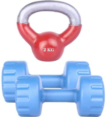 

Royal 3 Kg 2 Pc PVC Dumbell with 2 Kg 1 Pc Kettle Bell Gym & Fitness Kit