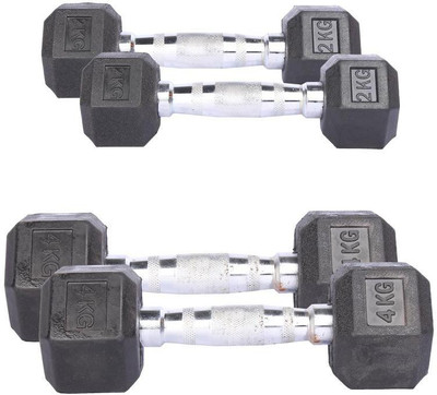 

Royal RYVL1313 Fixed Weight Dumbbell(12 kg), Black