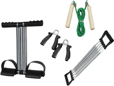 

BAANI INTERNATIONAL BAANI INTERNATIONAL .COMBO OF TUMMY TRIMMER+CHEST EXPANDER+SKIPING ROPE +FOME HAND GRIP + GYM & FITNESS KIT Home Gym Combo(0 - 20 kg)