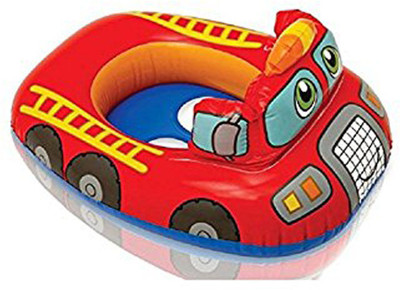

SWASH Red Fire Engine Kiddie Float For 1+ kids with leg holes Inflatable Pool Accessory(Red)
