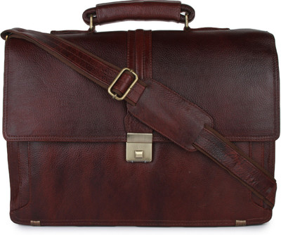 

Style Villaz 9 inch Laptop Messenger Bag(Brown)