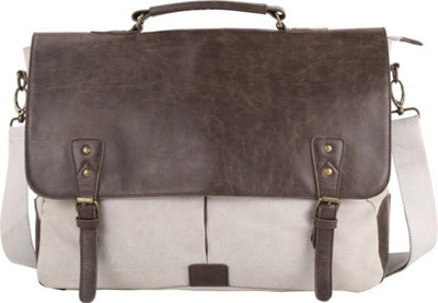 

Home Story 15.6 inch Expandable Laptop Messenger Bag(Grey), Gray