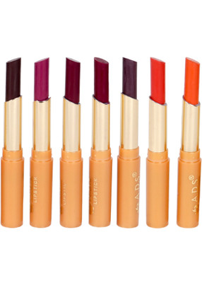 

ADS Waterproof matte moisturising lipstick set of 7 multi color(Multicolor, 2.5 ml)