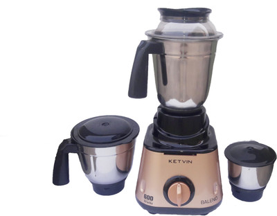 

KETVIN 753-B BALENO GOLD MIXER GRINDER 600 W Mixer Grinder(Gold, 3 Jars)