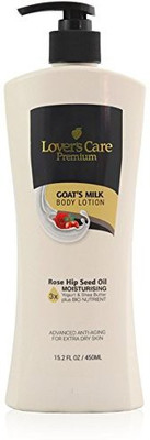 

Lovers Care Premium Goat'S Milk Body Lotion Rose Hip Seed Oil 15.2 Fl Oz 450 Ml(450 ml)