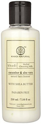 

Khadi Natural Herbal Cucumber And Aloe Vera Cleansing Milk(210 ml)