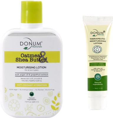 

Donum Natural Deep Moisturizing Lotion with with Argon Oil & Oatmeal Shea Butter Plus Therapeutic Moisturizing Lotion Free(10ML)(220 ml)
